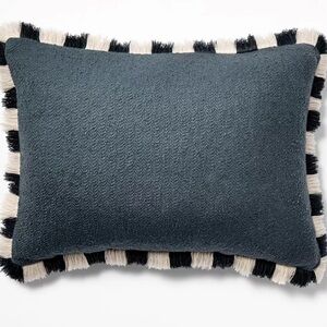 Target Threshold studio McGee Blue and Cream Decorative Pillow